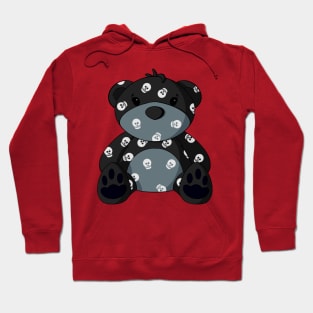 Skull Pattern Teddy Bear Hoodie